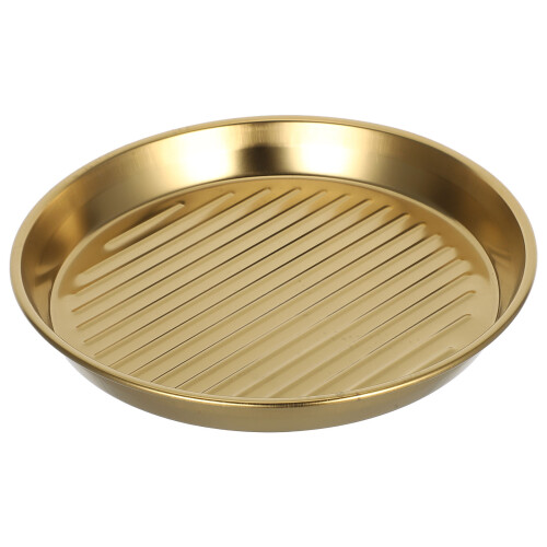 3Pièces Assiettes Métal Acier Pour Grillades Réceptions 1