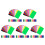 750Pièces Étiquettes Identification PVC Colorées Usage Polyvalent 5