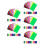 750Pièces Étiquettes Identification PVC Colorées Usage Polyvalent 7