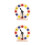 2Pièces Jouet Bois Cognition Couleurs Éducatif Enfant 5