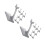 16Pièces Socle Avion Plastique Gris Support Pour Collection 9