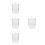 4Pièces Récipient Fusion Quartz Inaltérable Métaux 4