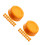 40Pièces Bouchons Étanches Bébé Orange En Matériau PP Durable 5