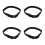 4Pièces Boucles Ceinture Nylon Noires Pour Usage Extérieur 9