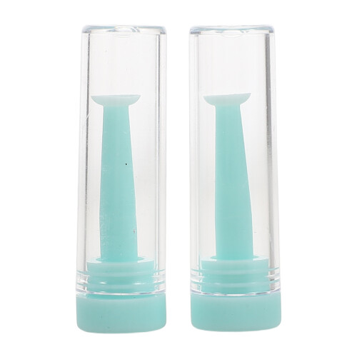 4Pièces Outil Pose Retrait Lentilles Silicone Vert Clair Confortable 1