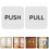 8Paires Stickers Porte Push Pull Blancs En Pour Bureaux 9