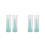 4Pièces Outil Pose Retrait Lentilles Silicone Vert Clair Confortable 9