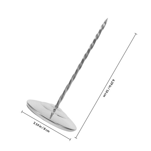 Porte-Factures Argenté En Acier Inoxydable 1