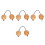 4Pièces Kashaka Beige En Bambou - Instrument Percussion Main 4