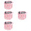 4Stk Pink Faltbarer Canvas Eimer Wasserbehälter Camping Picknick 8