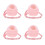 4Pièces De Voyage Hamster Rose Velours Pour Animaux 8