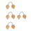 4Pièces Kashaka Beige En Bambou - Instrument Percussion Main 9