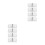 8Pièces Support De Clôture En Pour Jardin Cour 7