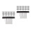 40Pièces Clips Mini Morsure Acier Noir Accessoires 4