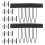 40Pièces Clips Mini Morsure Acier Noir Accessoires 2
