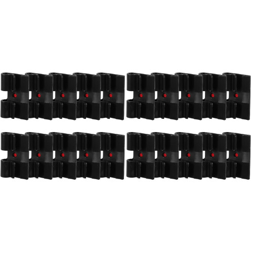 20Pièces Fixations Câbles Noir Nylon Pa Pour Organisation Maison 2