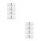 8Pièces Support De Clôture En Pour Jardin Cour 5