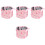 4Stk Pink Faltbarer Canvas Eimer Wasserbehälter Camping Picknick 5