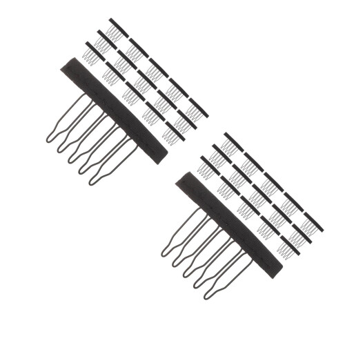 40Pièces Clips Mini Morsure Acier Noir Accessoires 2
