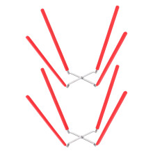 10Pièces Grilles Acier Rouge Pour Gâteaux Cuisson Polyvalentes