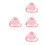 4Pièces De Voyage Hamster Rose Velours Pour Animaux 6