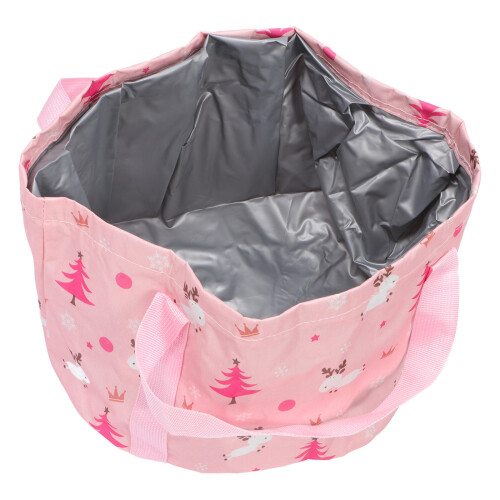4Stk Pink Faltbarer Canvas Eimer Wasserbehälter Camping Picknick 1