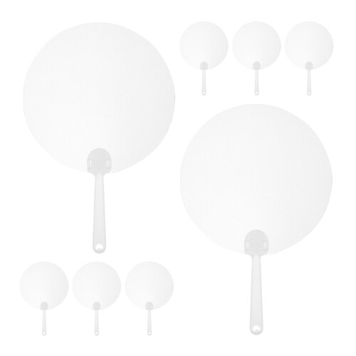 32Pièces Éventails À Main PVC Transparente, DIY Et Décoration 1