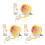 3Sets Automatischer Perlenspinner ABS Multi Farben Zum Armbandbasteln 2