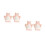 4Stk Pink Badehandschuhe Für Kinder Doppelseitig Pe & Viskose 5