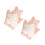 4Stk Pink Badehandschuhe Für Kinder Doppelseitig Pe & Viskose 1