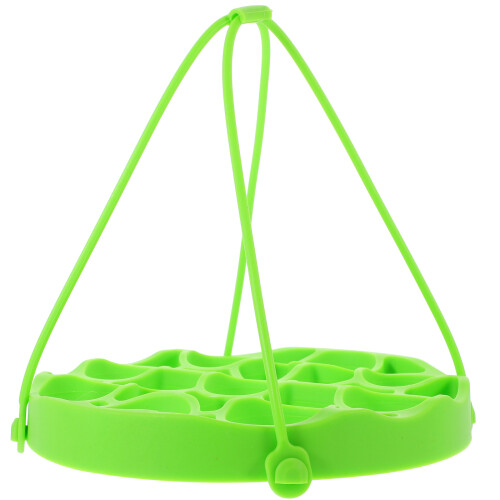 2Pcs Green Silicone Steamed Egg Rack for Steaming Eggs 9-Hole 2