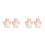 4Stk Pink Badehandschuhe Für Kinder Doppelseitig Pe & Viskose 4
