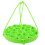 2Pcs Green Silicone Steamed Egg Rack for Steaming Eggs 9-Hole 2