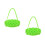 2Pcs Green Silicone Steamed Egg Rack for Steaming Eggs 9-Hole 8