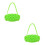 2Pcs Green Silicone Steamed Egg Rack for Steaming Eggs 9-Hole 9