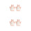4Stk Pink Badehandschuhe Für Kinder Doppelseitig Pe & Viskose 10