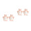 4Stk Pink Badehandschuhe Für Kinder Doppelseitig Pe & Viskose 6