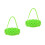 2Pcs Green Silicone Steamed Egg Rack for Steaming Eggs 9-Hole 6