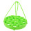 2Pcs Green Silicone Steamed Egg Rack for Steaming Eggs 9-Hole 1