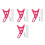 4Stk Alloy Scooter Bremsadapter Rosy Scheibenbremsmontage 8
