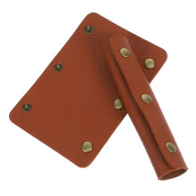 6Stk Handtaschen Griffhüllen PU Leder Hellbraun Koffergriff