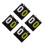 4Pièces Compteur De Score Portable Flip Multi Usage Tabletop 6