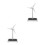 2Pièces Maquette Éolienne Plastique Jouet Éducatif 6