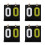 4Pièces Compteur De Score Portable Flip Multi Usage Tabletop 9