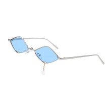 2Pcs Unique Sky-Blue Decorative Sunglasses Chic Party Eyewear