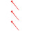 3Pièces Embouts De Calfeutrage Rouge Longue Extension Maison 7