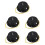 5Pièces Portable En Fer Noir Pour Boule Disco Rotative 8