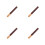 4Pièces Outils De Piano Bois Compact Pour Accordage Précis 8