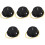 5Pièces Portable En Fer Noir Pour Boule Disco Rotative 5
