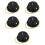 5Pièces Portable En Fer Noir Pour Boule Disco Rotative 9